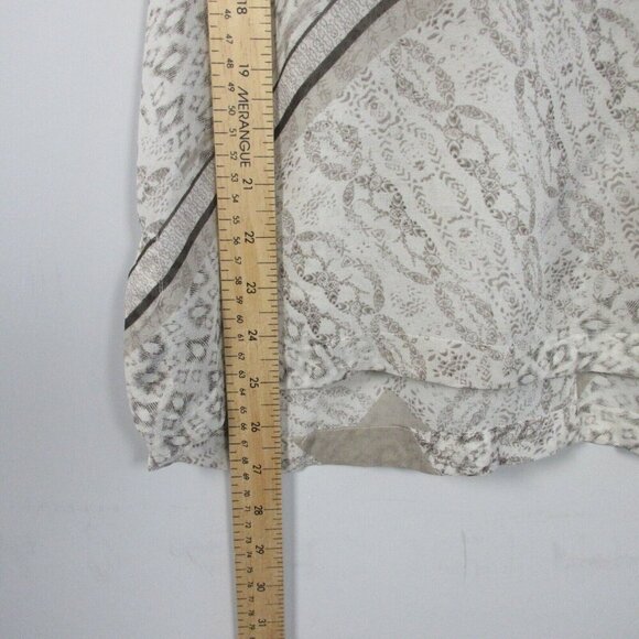 Club Monaco Women Silk Printed Tank Top Sleeveless Scoop Neck Summer S 44 - Picture 9 of 10